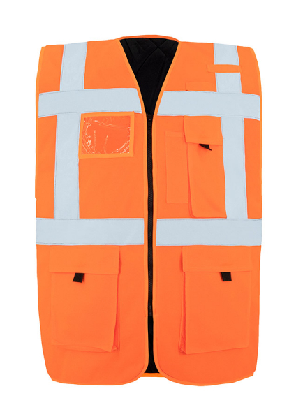 KORNTEX-Gefütterte Warnweste Comfort Fit Wismar, signal-orange