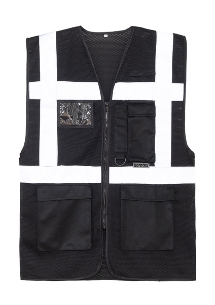 Korntex® Mesh Multifunktionsweste Larisa - Schwarz