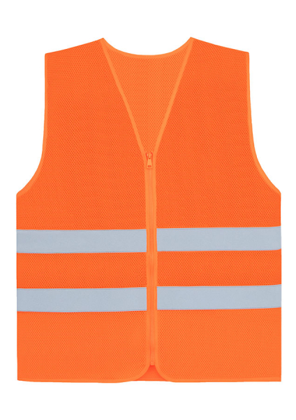 KORNTEX-Mesh-Warnweste Comfort-Fit Rhodes, mit Reißverschluss, signal-orange