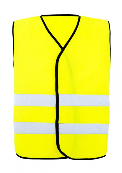 KORNTEX-Warnweste Comfort-Fit Soltau, schwarzer Saum, signal-gelb