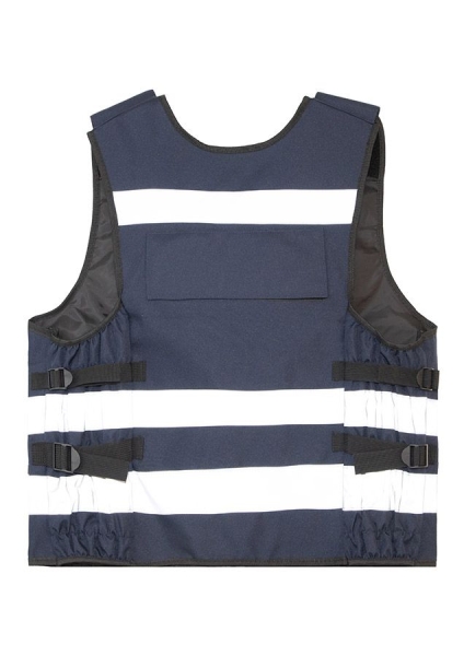 Korntex® Tactical Warnweste Stammheim - Elastischer Bund und 360° Sichtbarkeit - Dunkles Marineblau