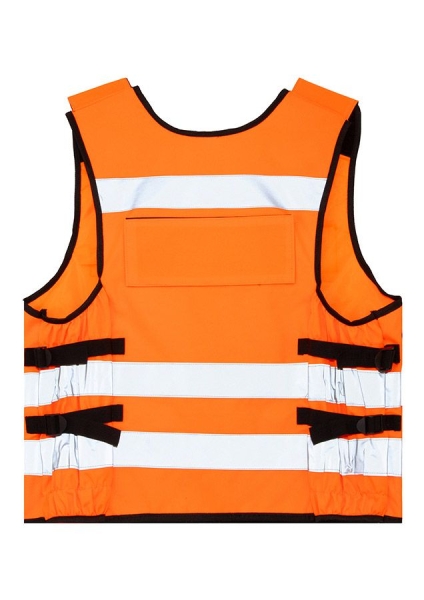 Korntex® Tactical Warnweste Stammheim - Elastischer Bund und 360° Sichtbarkeit - Signal Orange