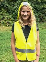 KORNTEX-Warnschutz, Kinderwarnschutzweste mit hoody, gelb
