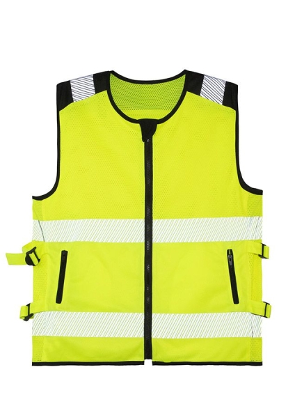 Korntex® Hi-Vis Mesh Motorrad Warnweste Naxos - Signal Gelb