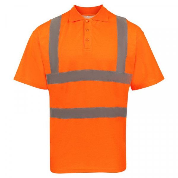 KORNTEX-Hi-Vis Poly-Cotton Polo Cambridge, signal-orange