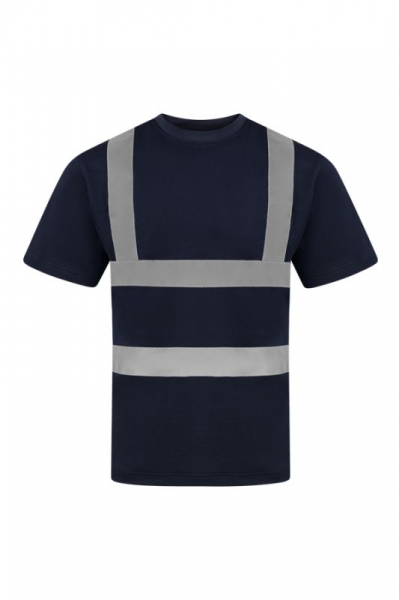 KORNTEX-Hi-Vis Poly-Cotton Shirt Barcelona, marineblau