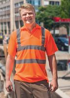 KORNTEX-Warnschutz, Hi-Viz Warnschutz-Polo-Shirt, orange