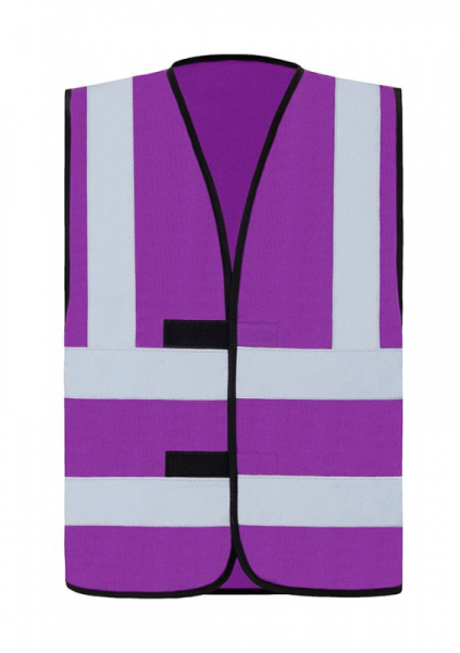 KORNTEX-Warnschutzweste mit vier Reflexstreifen, violett