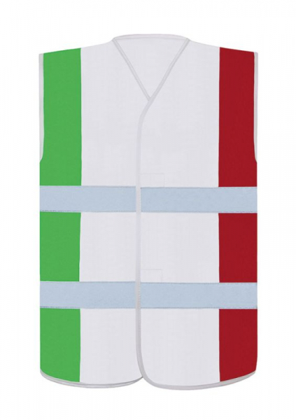 KORNTEX-Nationen-Warnweste Italy, CO2 Neutral, grün-weiß-rot