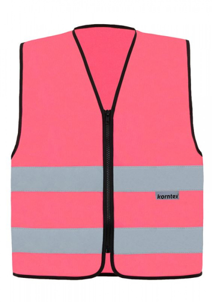 KORNTEX-Warnweste mit Reißverschluss, Cologne, Farbe: neonpink