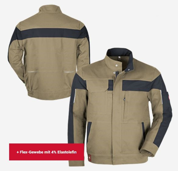 Teamdress-Bundjacke ecoFlex sahara/schwarz