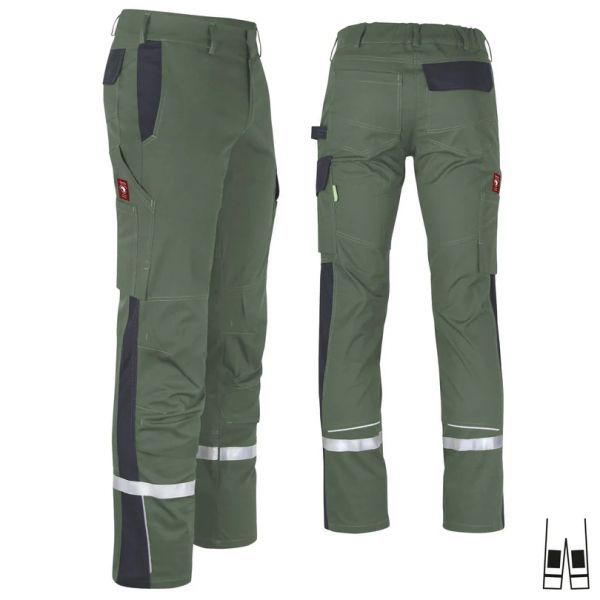 Teamdress-Bundhose ecoFlex +Refl. 17353 oliv/schwarz