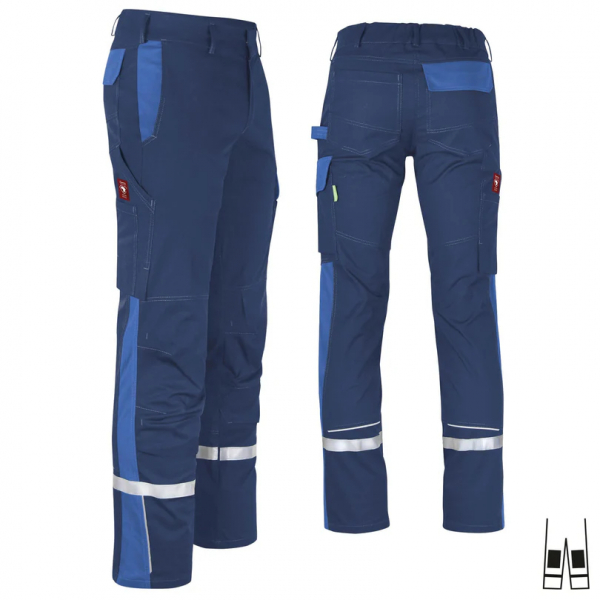 Teamdress-Bundhose ecoFlex +Refl. 17353 marine/blau