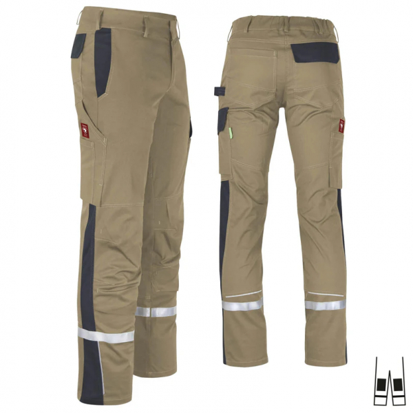 Teamdress-Bundhose ecoFlex +Refl. 17353 sahara/schwarz