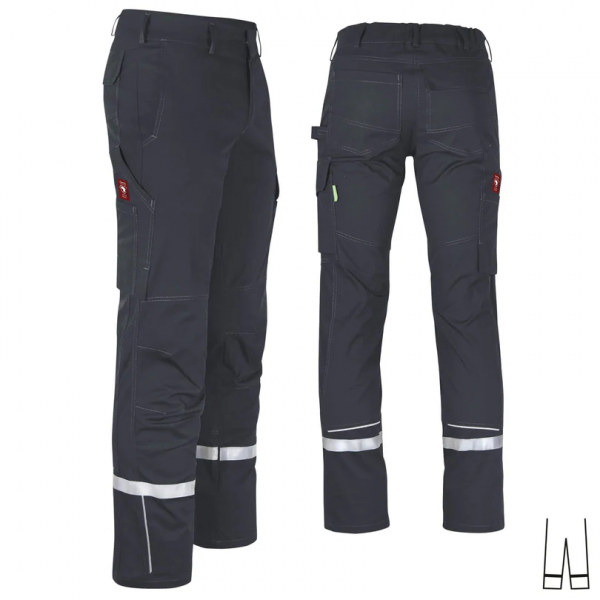 Teamdress-Bundhose uni ecoFlex +Refl. 17353 schwarz