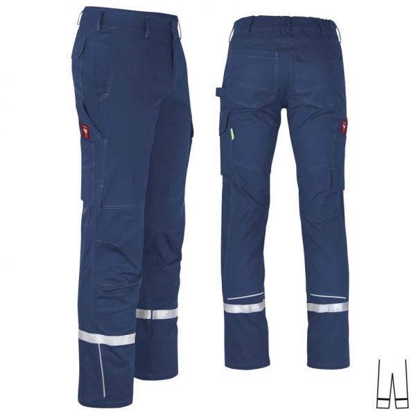 Teamdress-Bundhose uni ecoFlex +Refl. 17353 marine