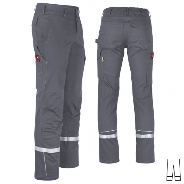 Teamdress-Bundhose uni ecoFlex +Refl. 17353 grau
