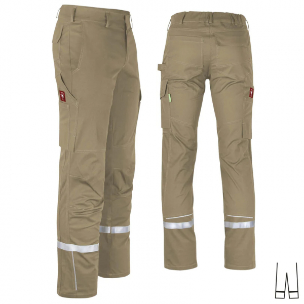 Teamdress-Bundhose uni ecoFlex +Refl. 17353 sahara
