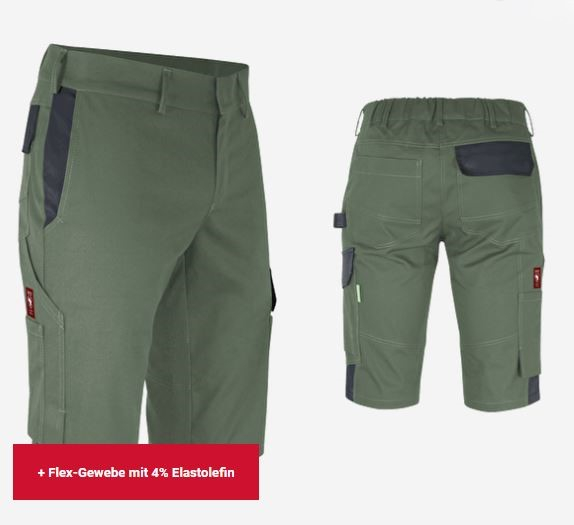 Teamdress-Shorts ecoFlex oliv/schwarz