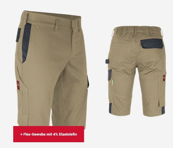 Teamdress-Shorts ecoFlex sahara/schwarz