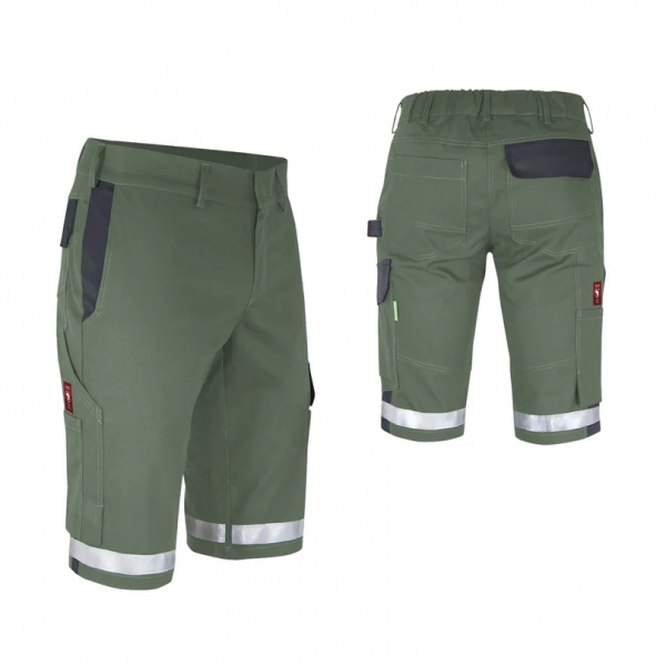 Teamdress-Shorts ecoFlex +Refl. 17353 oliv/schwarz