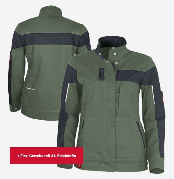 Teamdress-Damenjacke ecoFlex oliv/schwarz