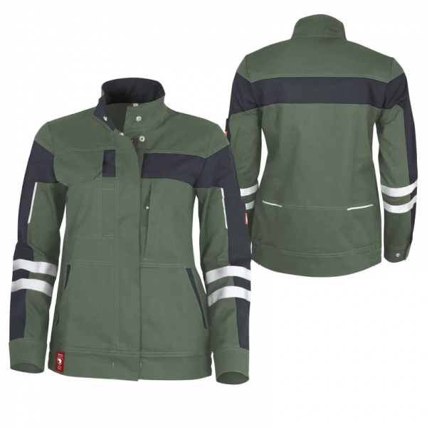 Teamdress-Damenjacke ecoFlex +Refl. 17353 oliv/schwarz