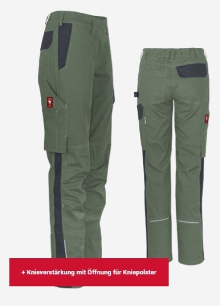 Teamdress-Damenhose ecoFlex oliv/schwarz