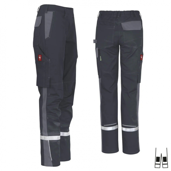 Teamdress-Damenhose ecoFlex +Refl. 17353 schwarz/grau