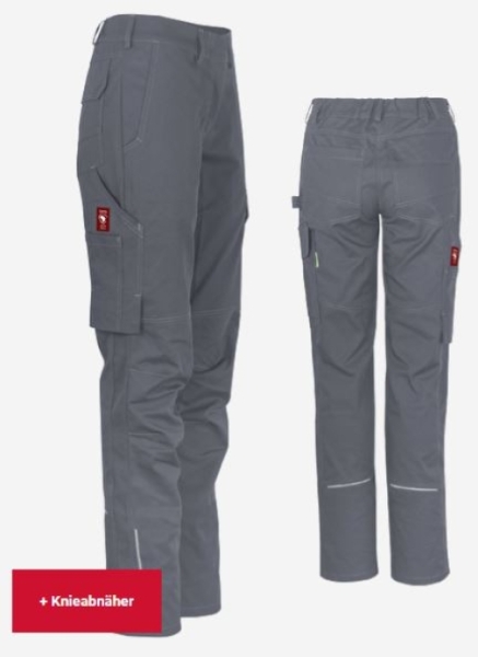 Teamdress-Damenhose uni ecoFlex grau