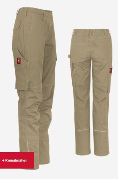 Teamdress-Damenhose uni ecoFlex sahara