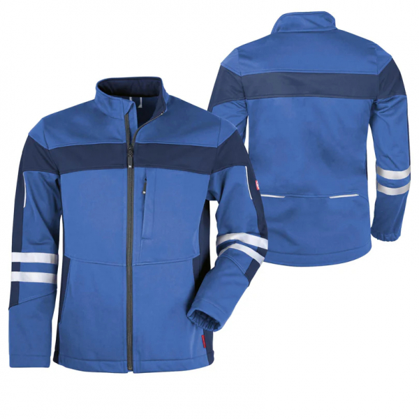 Teamdress-He-Softshelljacke ecoFlex +Refl. 17353 blau/marine