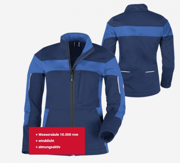 Teamdress-Damen-Softshelljacke ecoFlex marine/blau