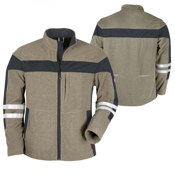 Teamdress-He-Fleecejacke ecoFlex +Ref17353 sahara mel./schwa