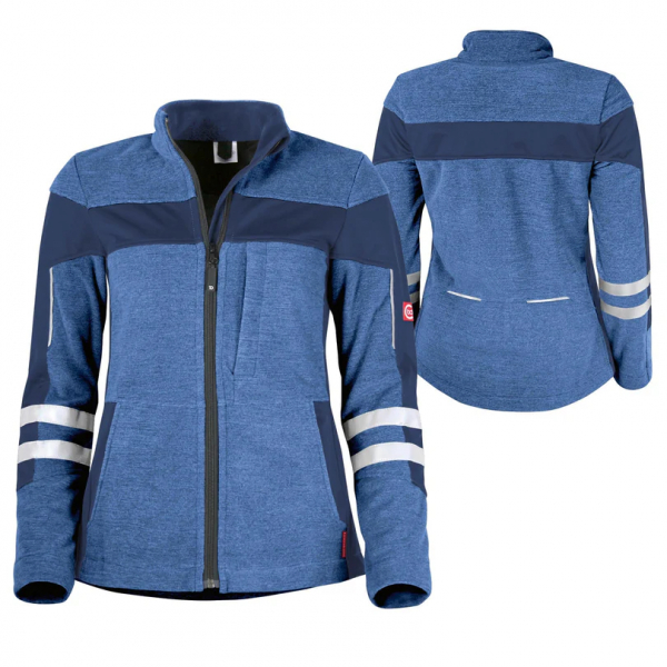 Teamdress-Da-Fleecejacke ecoFlex +Ref 17353 blau mel./marine