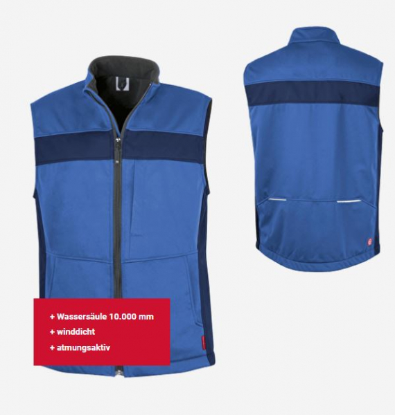 Teamdress-Softshell-Weste ecoFlex blau/marine