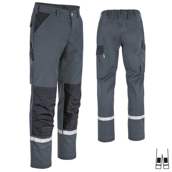 Teamdress-Bundhose ecoLight +KT +Ref17353 dunkelgrau/schwarz
