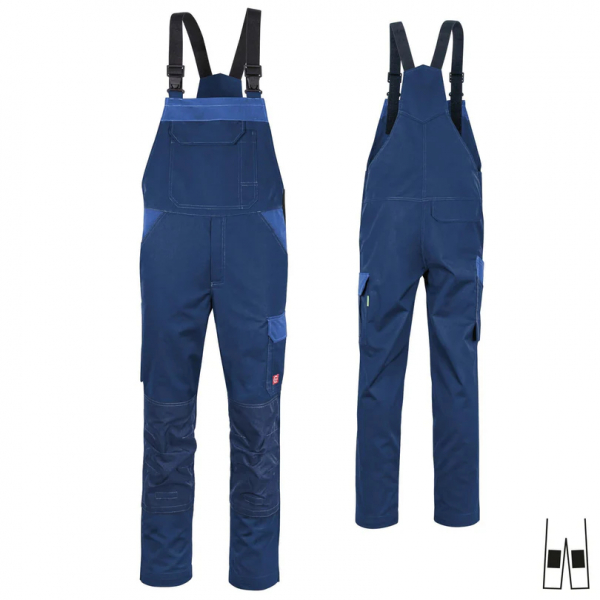 Teamdress-Latzhose ecoLight +KT marine/blau
