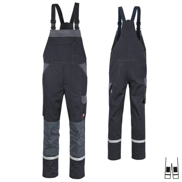 Teamdress-Latzhose ecoLight +KT +Ref17353 dunkelgrau/schwarz