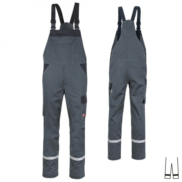 Teamdress-Latzhose ecoLight +Ref 17353 dunkelgrau/schwarz
