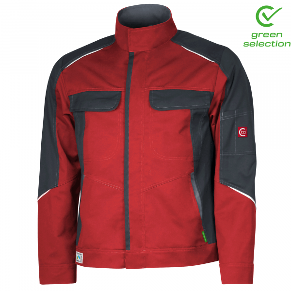 Teamdress-Jacke ecoRover, rot/schwarz/grau