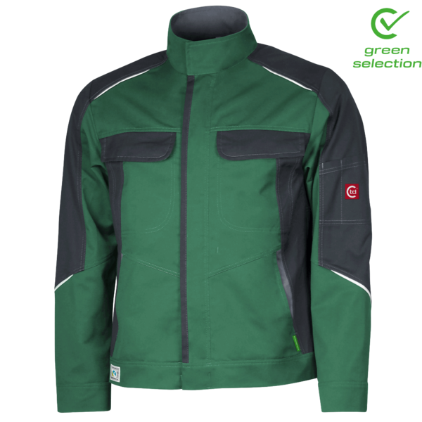 Teamdress-Jacke ecoRover, grün/schwarz/grau