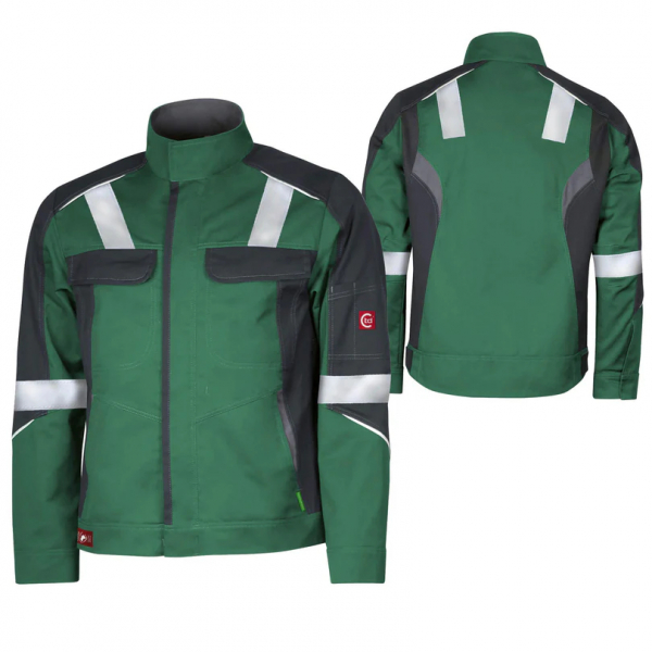 Teamdress-Jacke ecoRover +Refl. 17353 grün/schwarz/grau