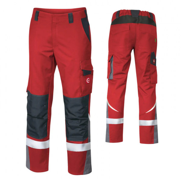 Teamdress-Bundhose ecoRover +Refl. 17353 rot/schwarz/grau