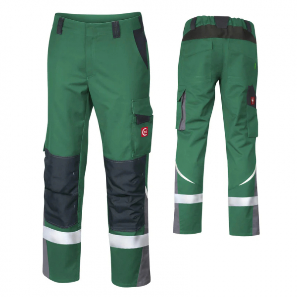 Teamdress-Bundhose ecoRover +Refl. 17353 grün/schwarz/grau