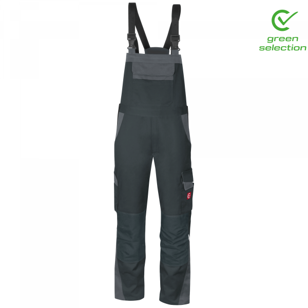 Teamdress-Latzhose ecoRover, schwarz/grau