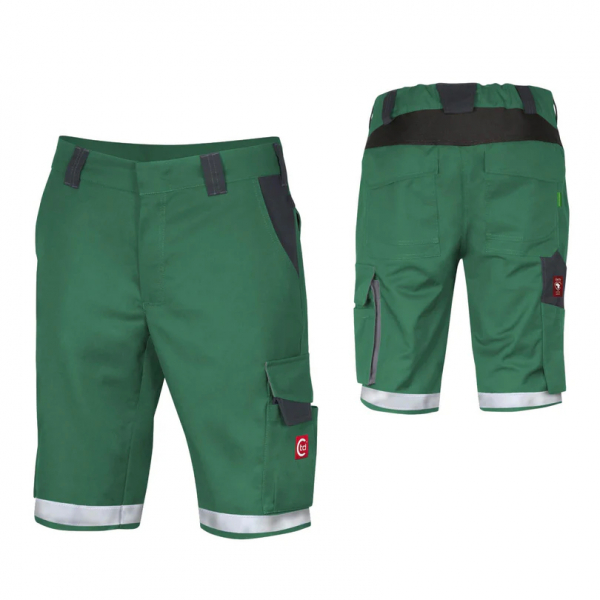 Teamdress-Shorts ecoRover +Refl. 17353 grün/schwarz/grau