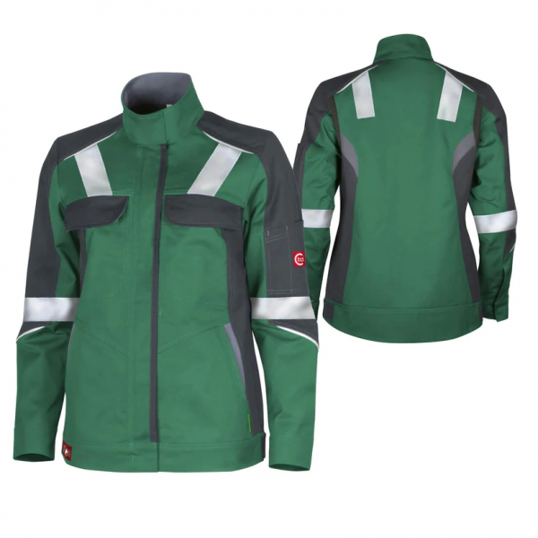 Teamdress-Damenjacke ecoRover +Refl. 17353 grün/schwarz/grau