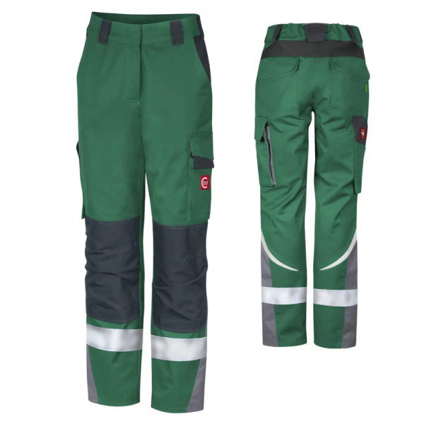 Teamdress-Damen Bundhose ecoRover +Refl.17353 grün/schw/grau