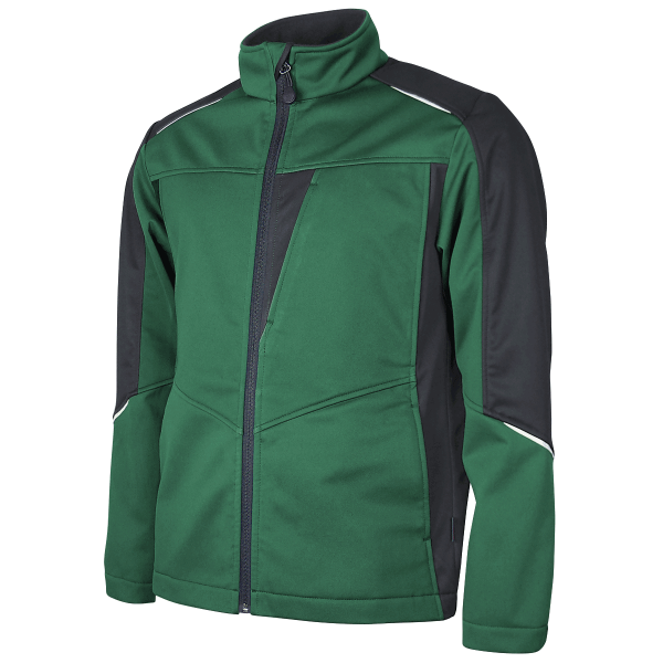 Teamdress-Softshelljacke, grün/schwarz